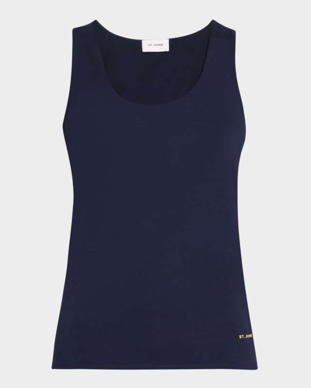 Polished Stretch Jersey Tank Top